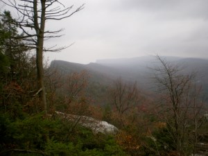 Our ride carried us just beyond that distant 'squared' notch near the Trapps access area.