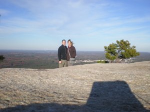 Of course we had to climb to the top.