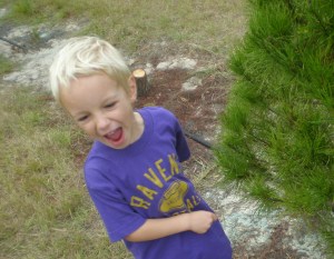 Baltimore friends - note the t-shirt. A gift from his Pop-Pop