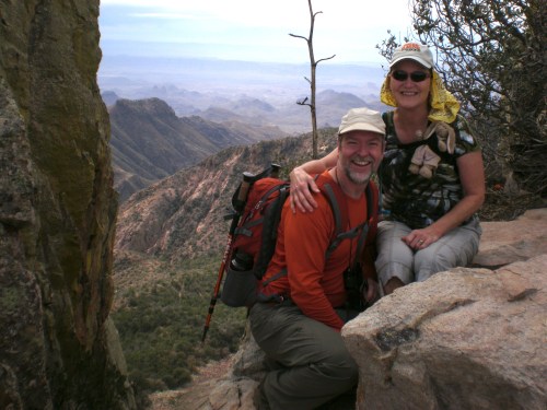 At the top of Emory Peak, highest peak in Big Bend.