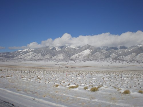 The Rocky Mountains get bigger on the road to Monarch, Colorado.