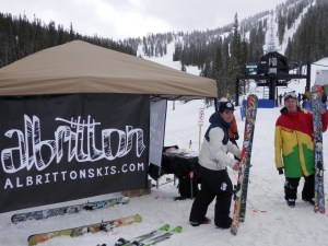 An inviting booth where any questions were happily fielded.