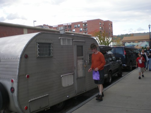 On a town street in Keene, NH