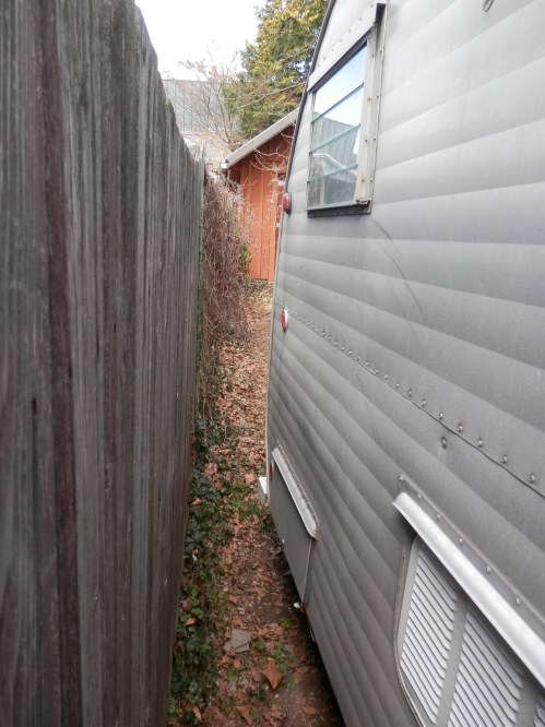 barely room to walk through