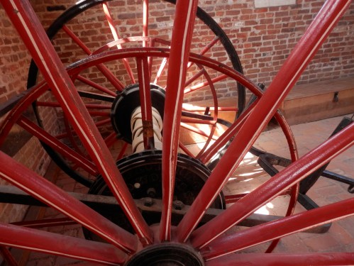 Inside the firehouse. It appeared so small, considering it's importance in our history.
