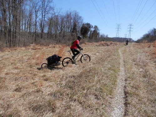 ...then hauled out by bike, for the city to pick up